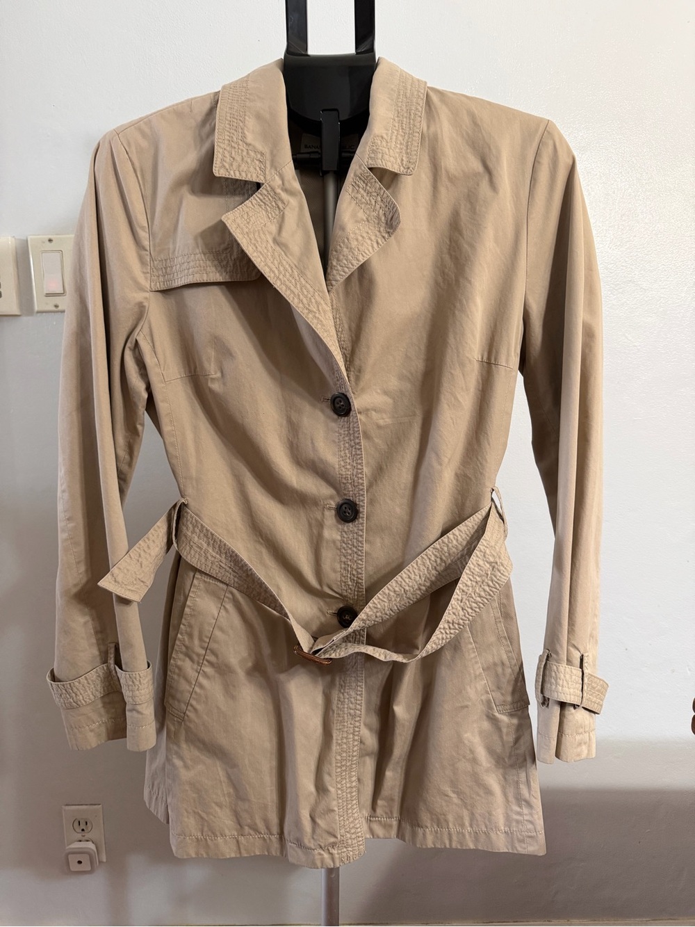 Banana Republic Beige Trench Coat with Belt